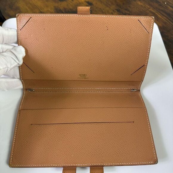 Hermes Tan Leather Notebook Agenda Cover Holder - Picture 14 of 16
